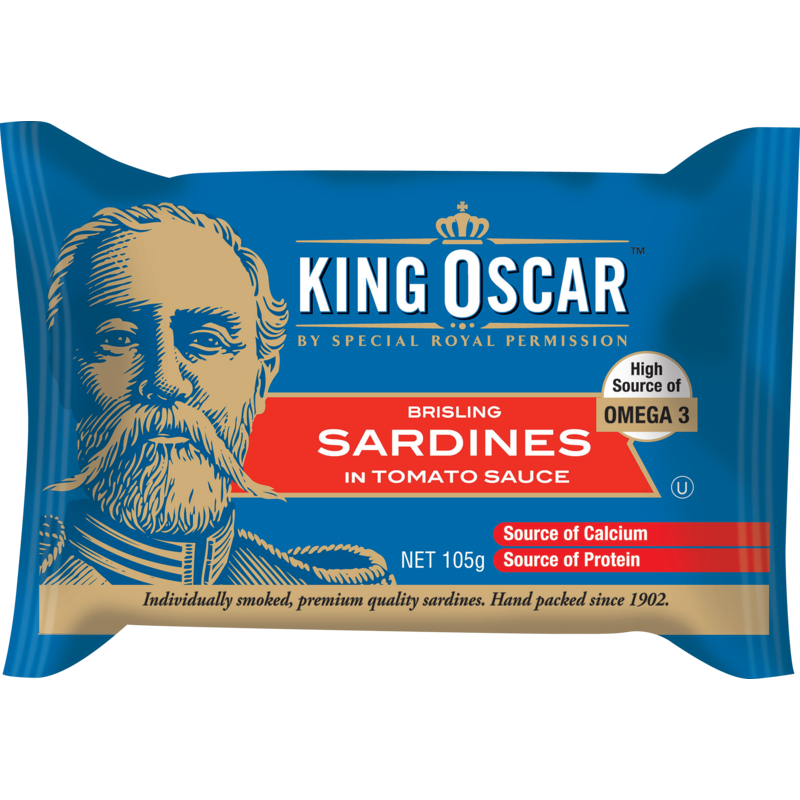 King Oscar Sardines In Tomato Sauce 105g