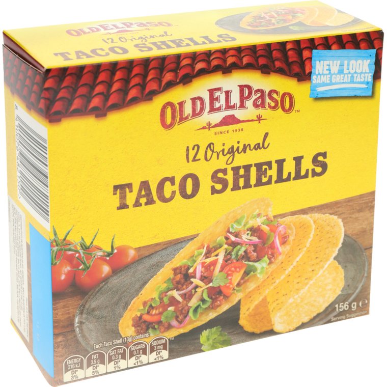 Old El Paso Original Corn Taco Shells 12pk 156g