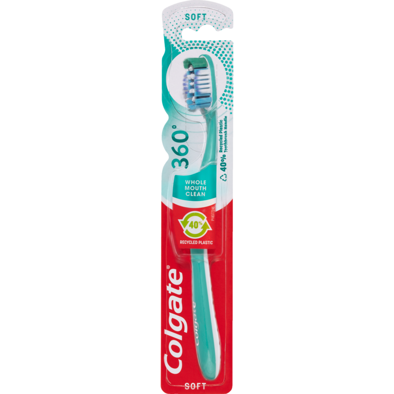 Colgate Toothbrush 360 Soft Whole Mouth Clean 1pk