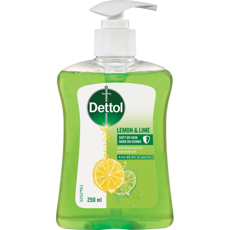 Dettol Liquid Hand Wash Lemon & Lime Pump 250ml