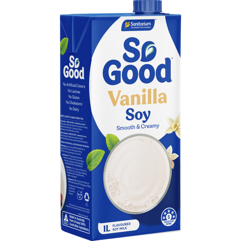 Sanitarium So Good Soy Vanilla UHT Soy Milk 1L