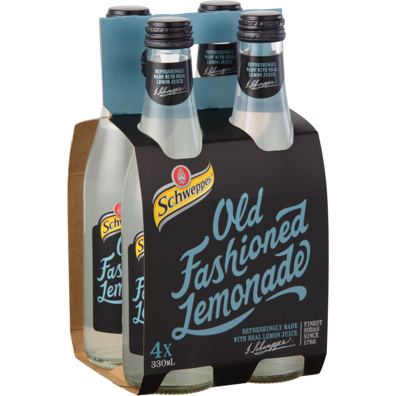 Schweppes Old Fashioned Lemonade 330ml 4pk