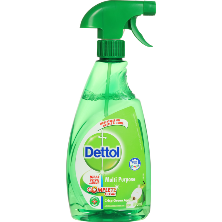 Dettol Crisp Green Apple Multi Purpose Cleaner Trigger 500ml