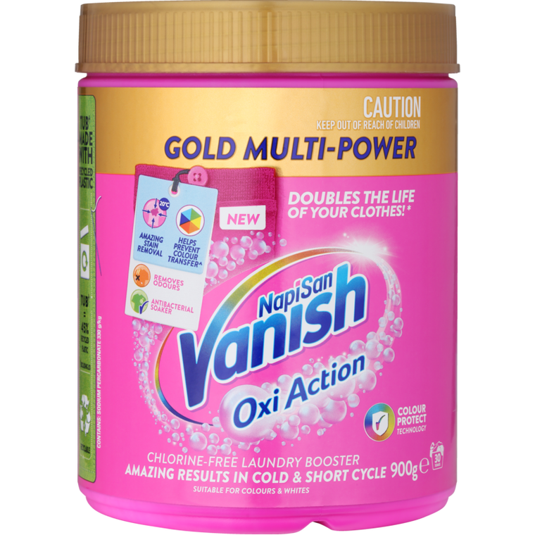 Vanish Napisan Gold Pro OxiAction Fabric Stain Remover 900g