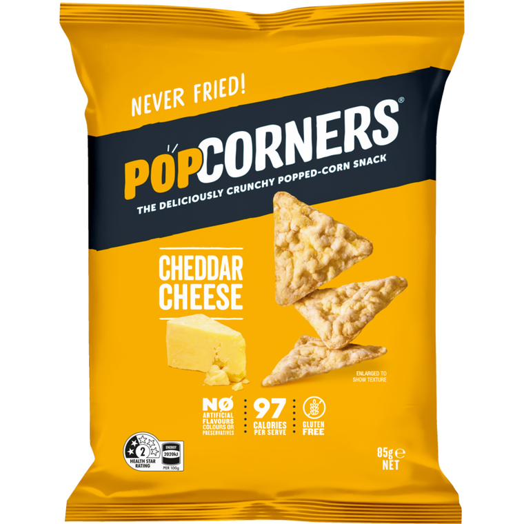 Pop Corners Cheddar Cheese Popped Corn Snack 85g