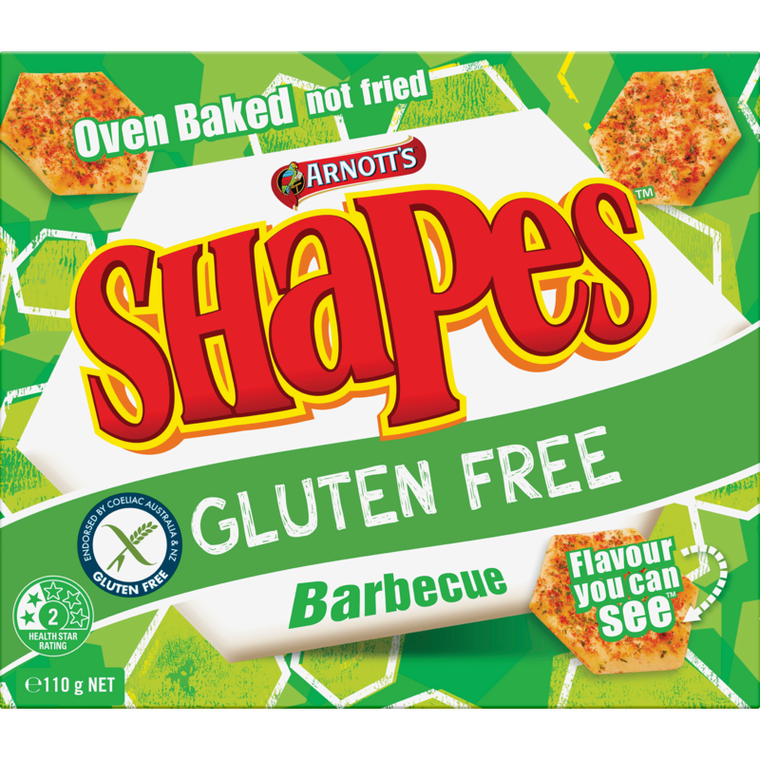 Arnotts Shapes Gluten Free Barbecue 110g