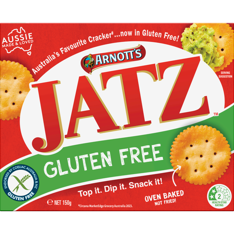 Arnotts Jatz Gluten Free Crackers 130g