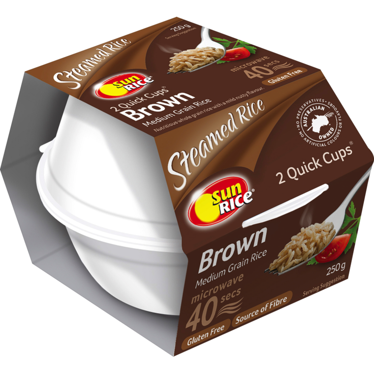 Sun Rice Brown Rice Quick Cup 2 x 125g