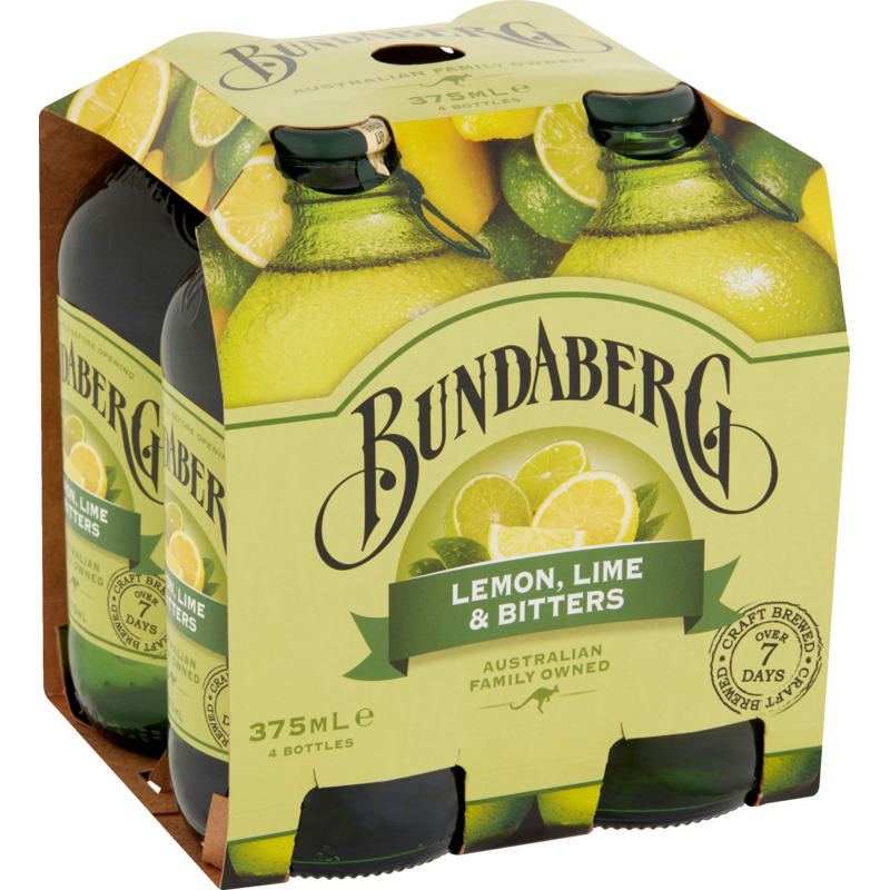 Bundaberg Lemon Lime & Bitters Drink 4pk x 375ml