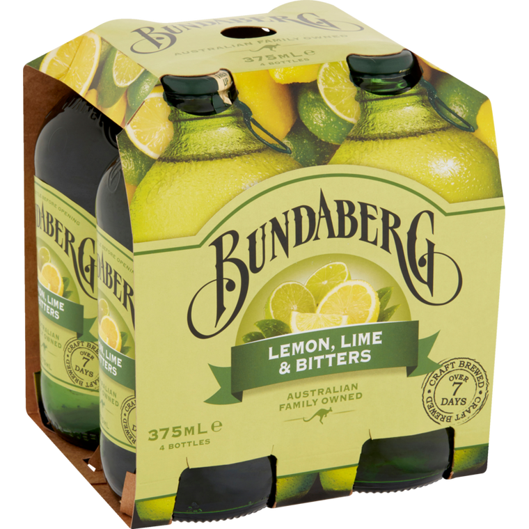 Bundaberg Lemon Lime & Bitters Drink 4pk x 375ml