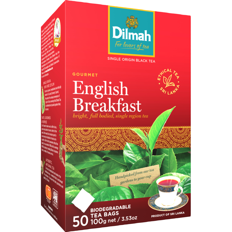 Dilmah Specialty English Breakfast Tagless Teabags  50pk