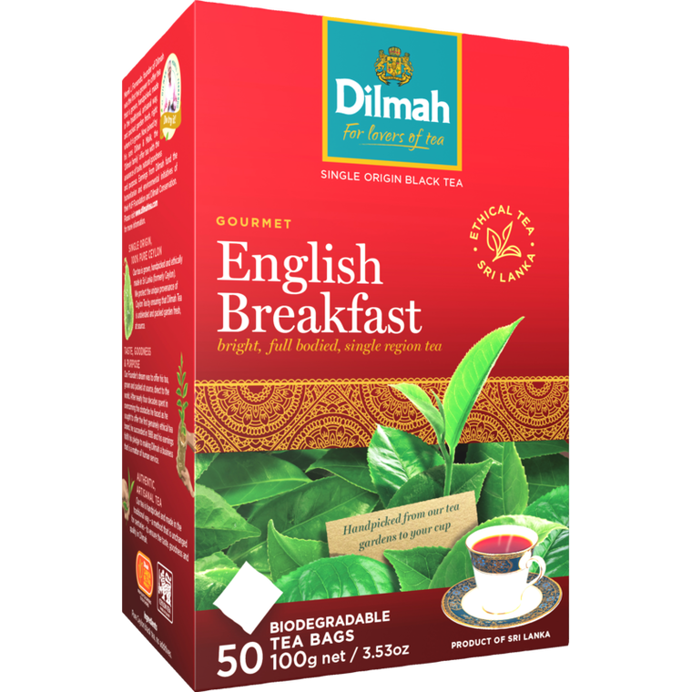 Dilmah Specialty English Breakfast Tagless Teabags  50pk