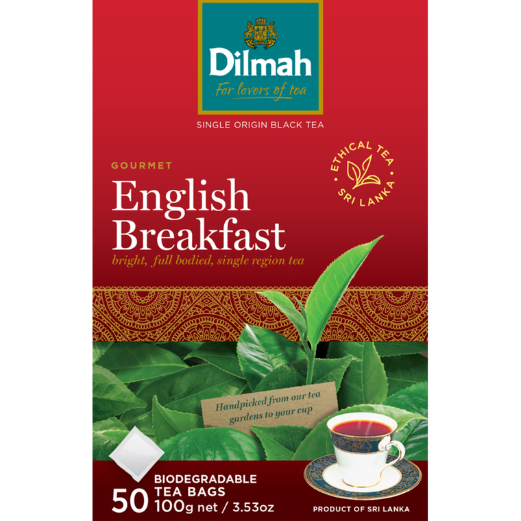 Dilmah Specialty English Breakfast Tagless Teabags  50pk