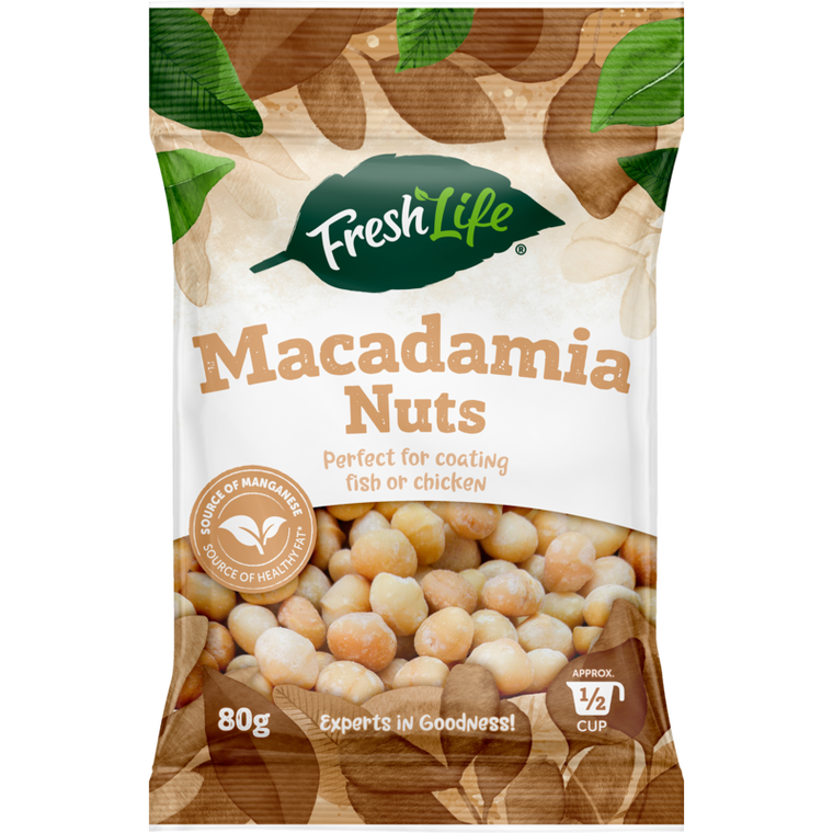 Fresh Life Macadamia Nuts  80g