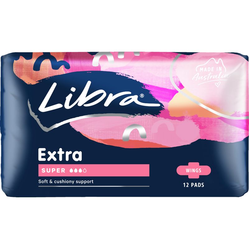 Libra Extra Pads Super With Wings 12pk