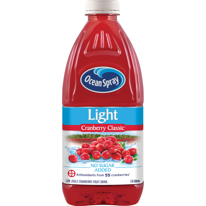 Ocean Spray No Sugar Light Cranberry Classic Juice 1.5L