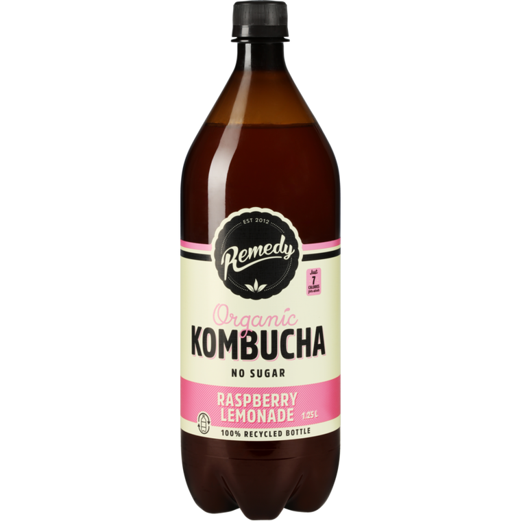 Remedy Kombucha Raspberry Lemonade 1.25L