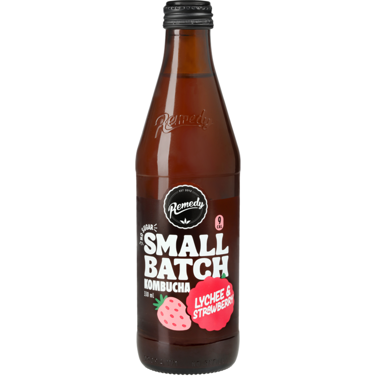 Remedy Small Batch Lychee & Strawberry 330ml