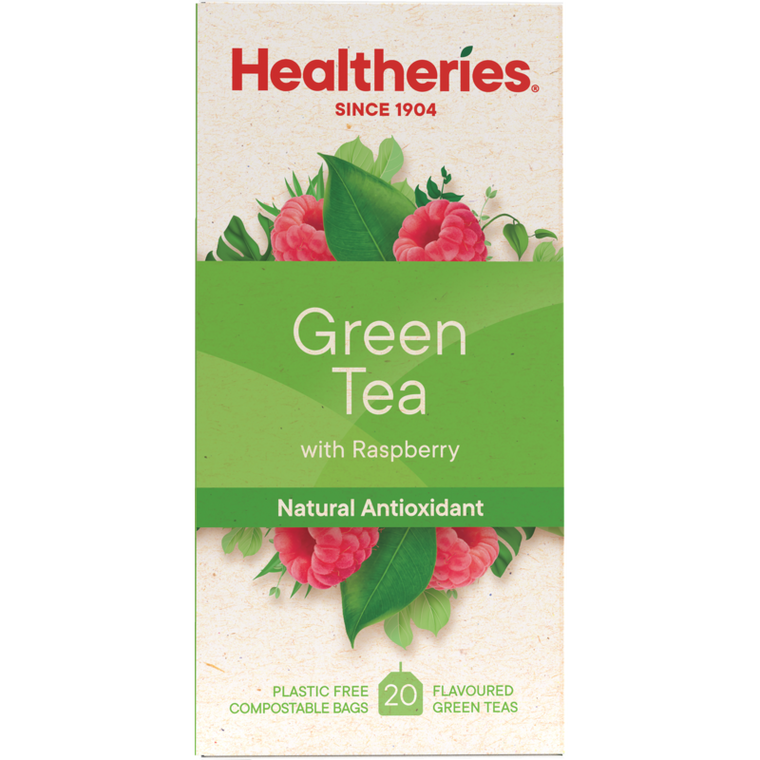 Healtheries Green Tea with Raspberry 20pk