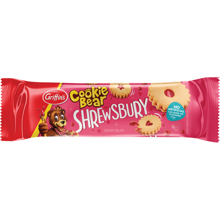 Griffins Cookie Bear Shrewsbury Biscuits 195g