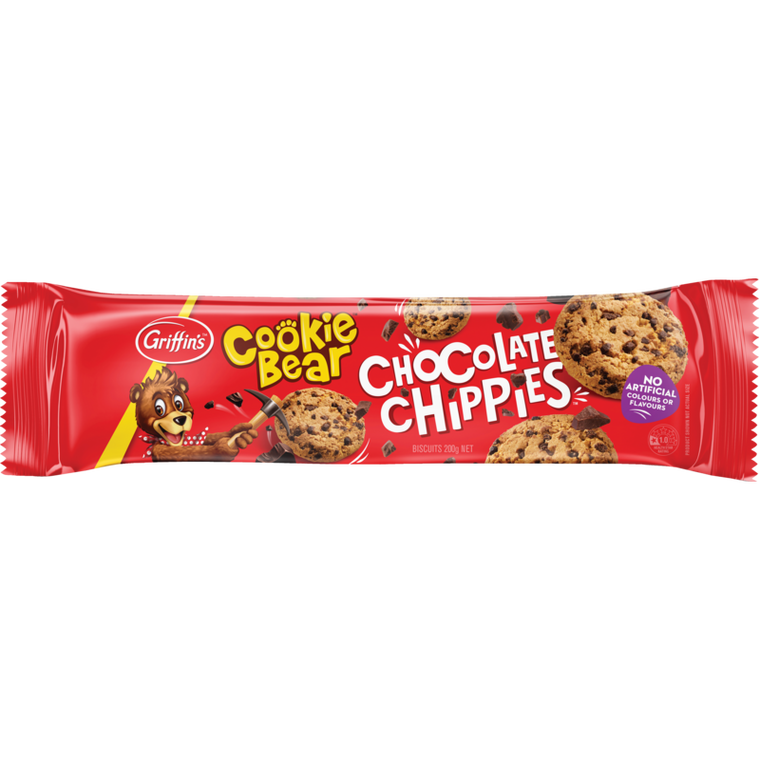 Griffins Cookie Bear Chocolate Chippies Biscuits 200g