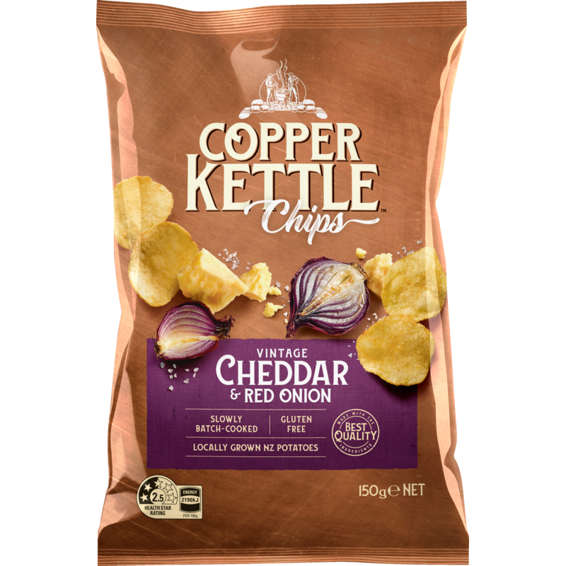 Copper Kettle Vintage Cheddar Potato Chips 150g