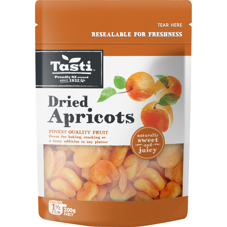 Tasti Dried Whole Apricots 200g