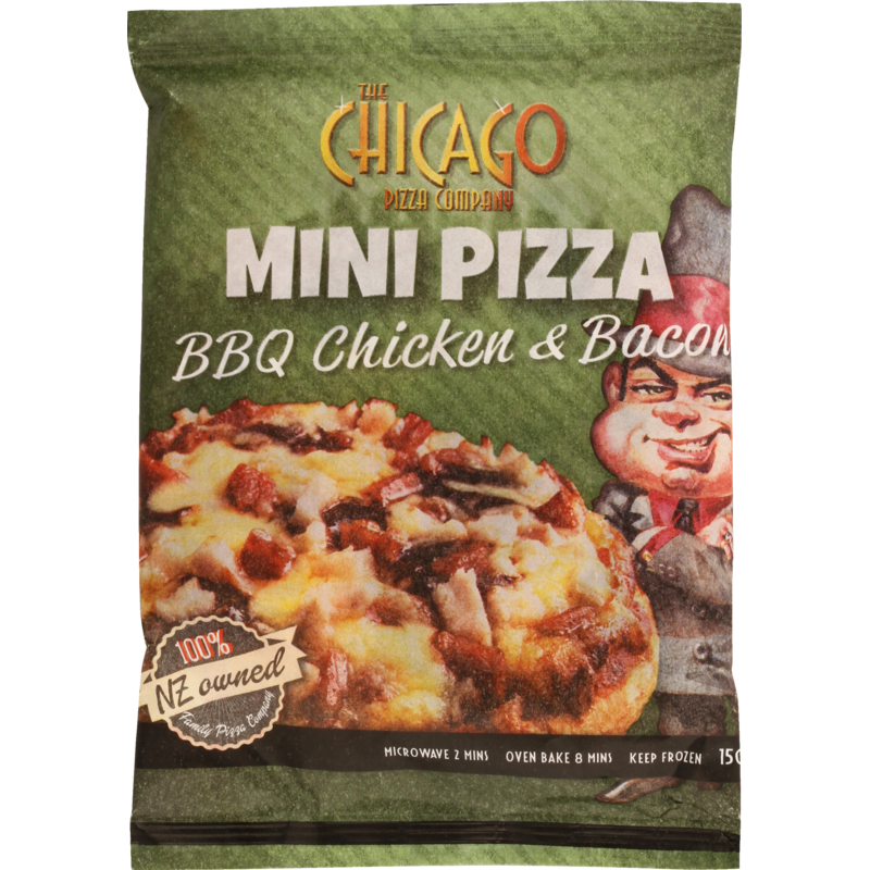 Chicago BBQ Chicken & Bacon Mini Pizza 150g