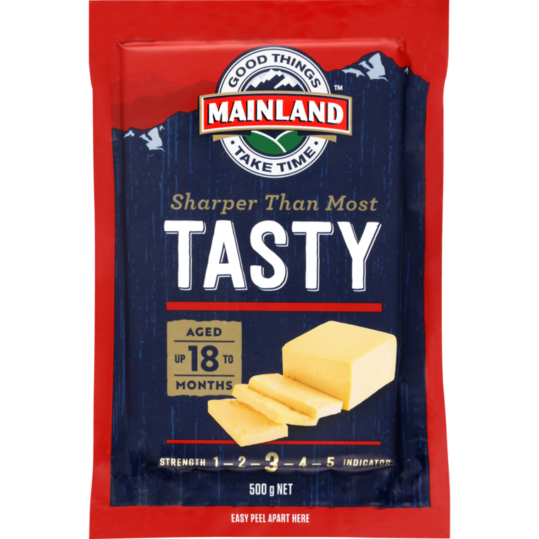 Mainland Tasty Cheddar Cheese Block 500g