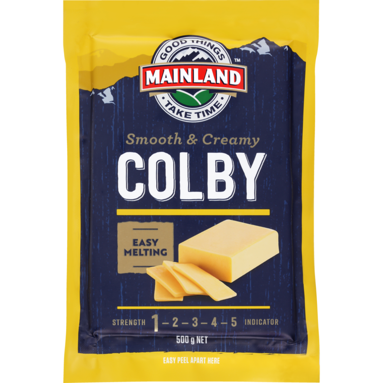 Mainland Colby Cheese Block 500g