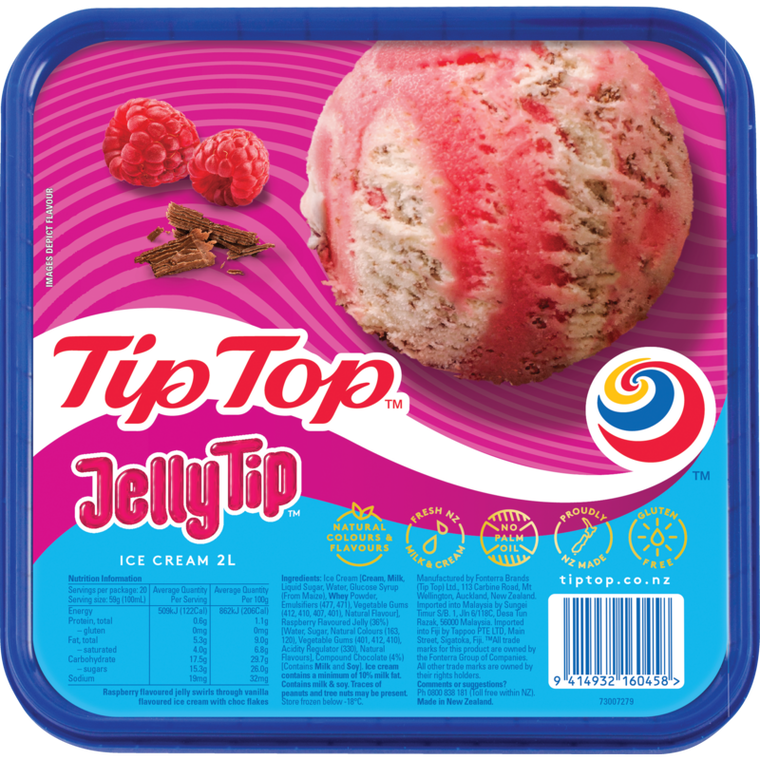 Tip Top Jelly Tip Ice Cream 2L