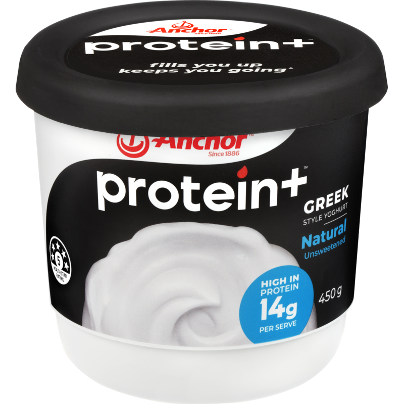 Anchor Protein Plus Greek Style Natural Unsweetened Yoghurt 450g