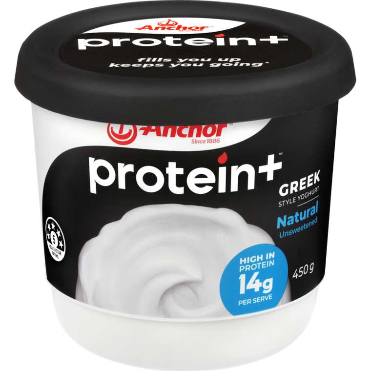 Anchor Protein Plus Greek Style Natural Unsweetened Yoghurt 450g