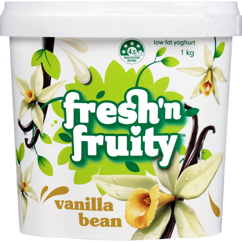 Fresh N Fruity Vanilla Bean Yoghurt 1kg