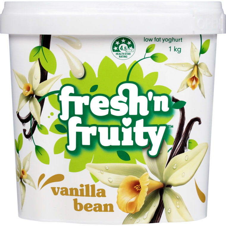 Fresh N Fruity Vanilla Bean Yoghurt 1kg