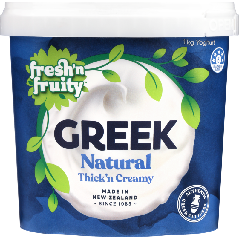 Fresh N Fruity Greek Natural Yoghurt 1kg