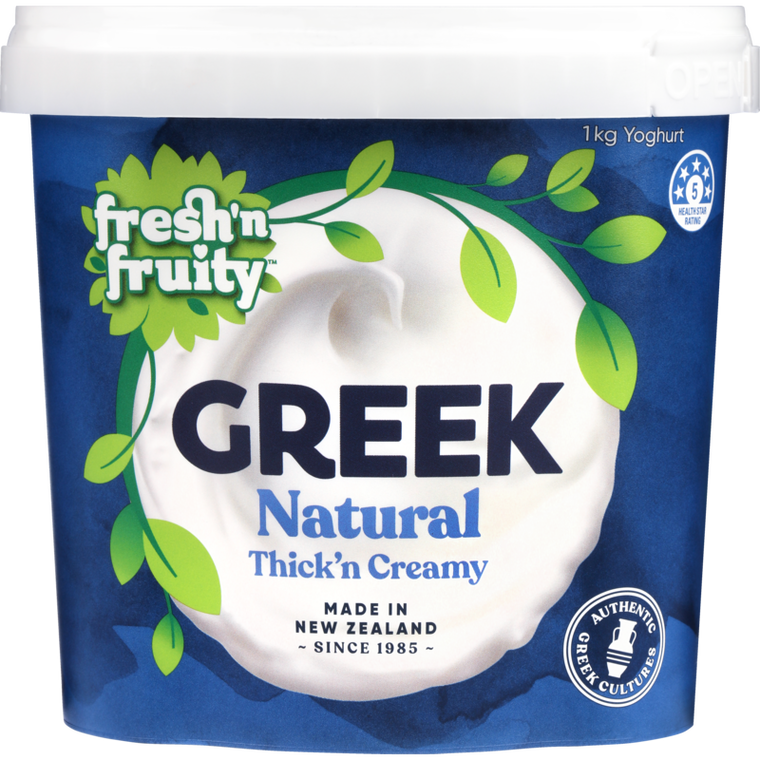 Fresh N Fruity Greek Natural Yoghurt 1kg