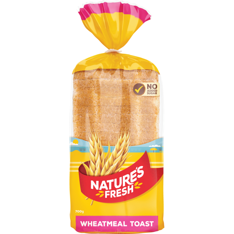 Natures Fresh Wheatmeal Toast 700g