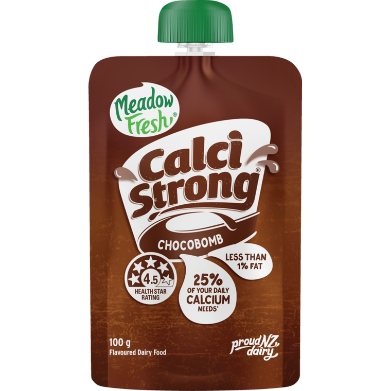 Meadow Fresh Calci Strong Chocobomb Flavoured Dairy Food Pouch 100g