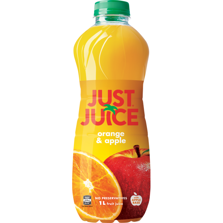 Just Juice Orange & Apple Fruit Juice 1L