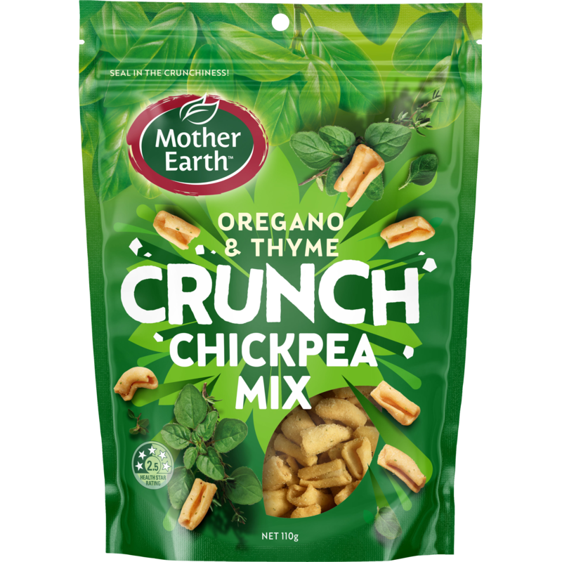 Mother Earth Oregano & Thyme Chickpea Snacks 110g