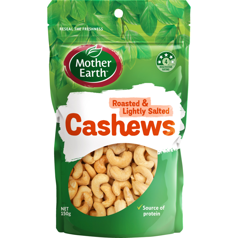 Mother Earth Cashews Roast Light Salted 150g