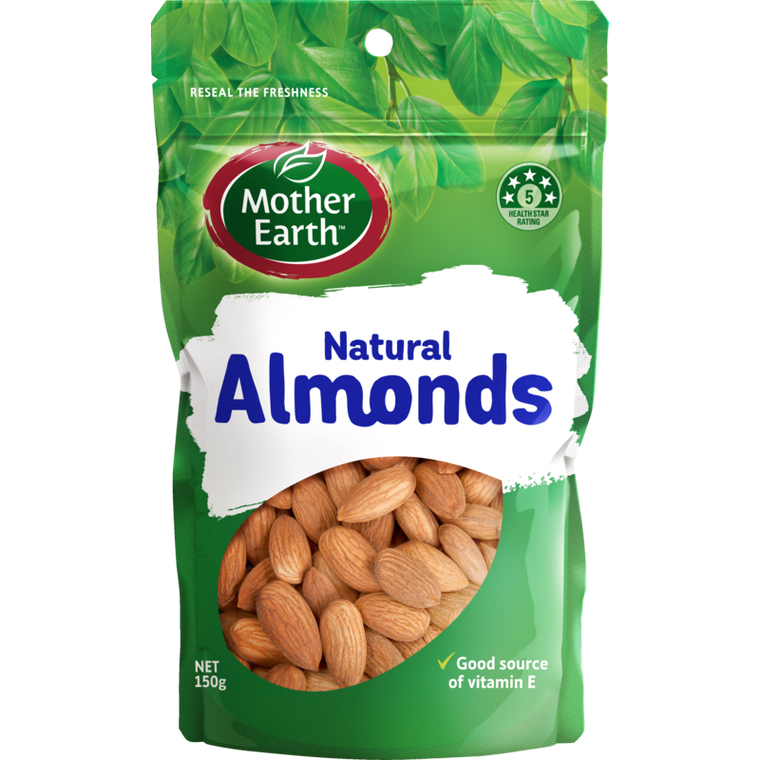 Mother Earth Almonds Natural 150g