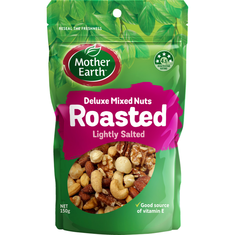 Mother Earth Deluxe Supreme Nut Mix Light Salted 150g