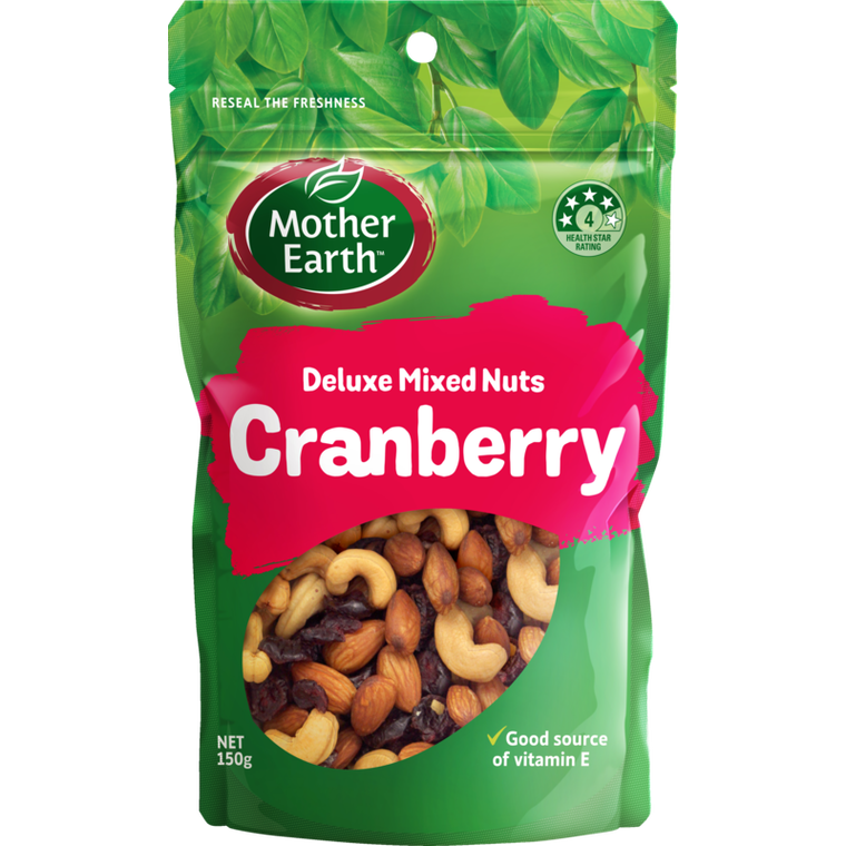 Mother Earth Deluxe Mix Cranberry 150g