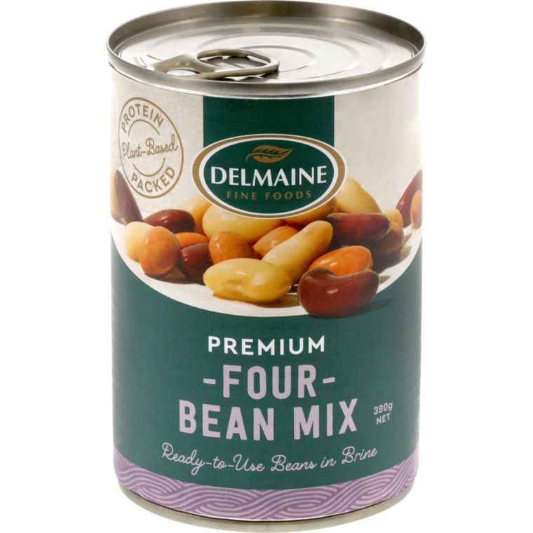 Delmaine Four Bean Mix 390g