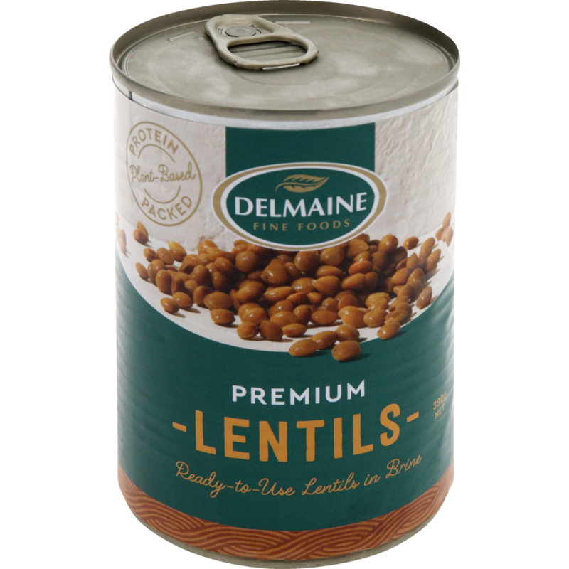 Delmaine Premium Lentils in Brine 390g