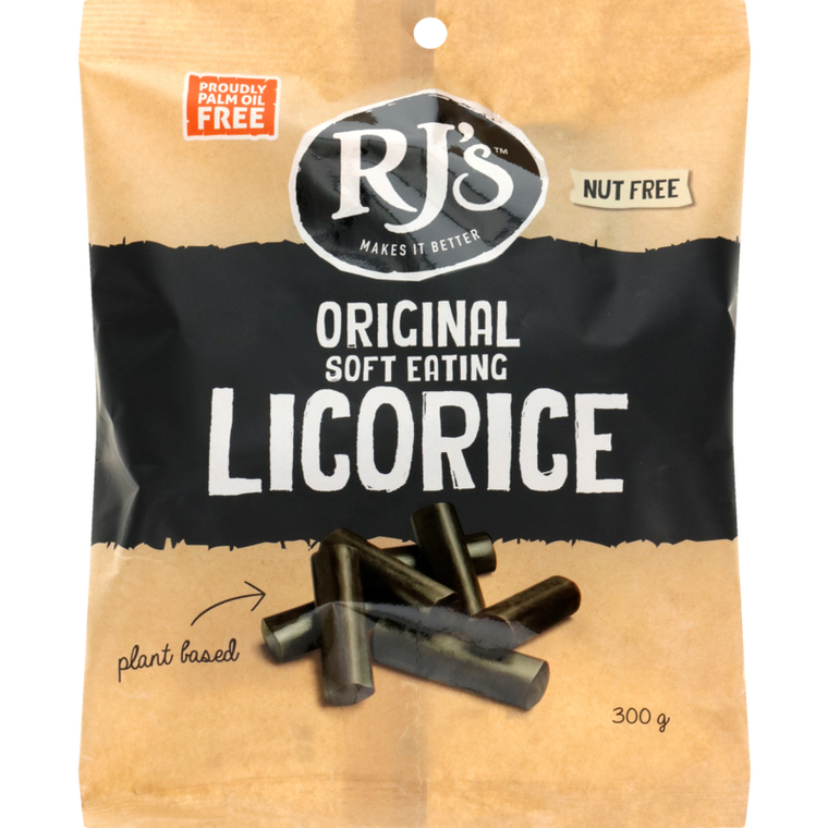 RJs Soft Eating Natural Licorice 300g