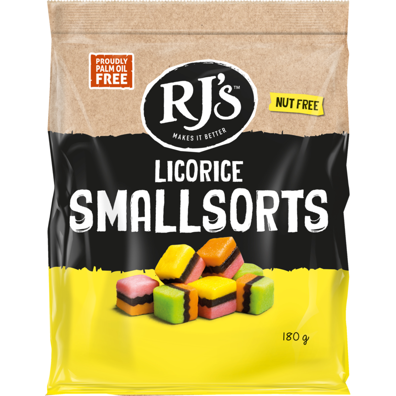 RJs Licorice Smallsorts 180g