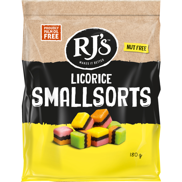 RJs Licorice Smallsorts 180g